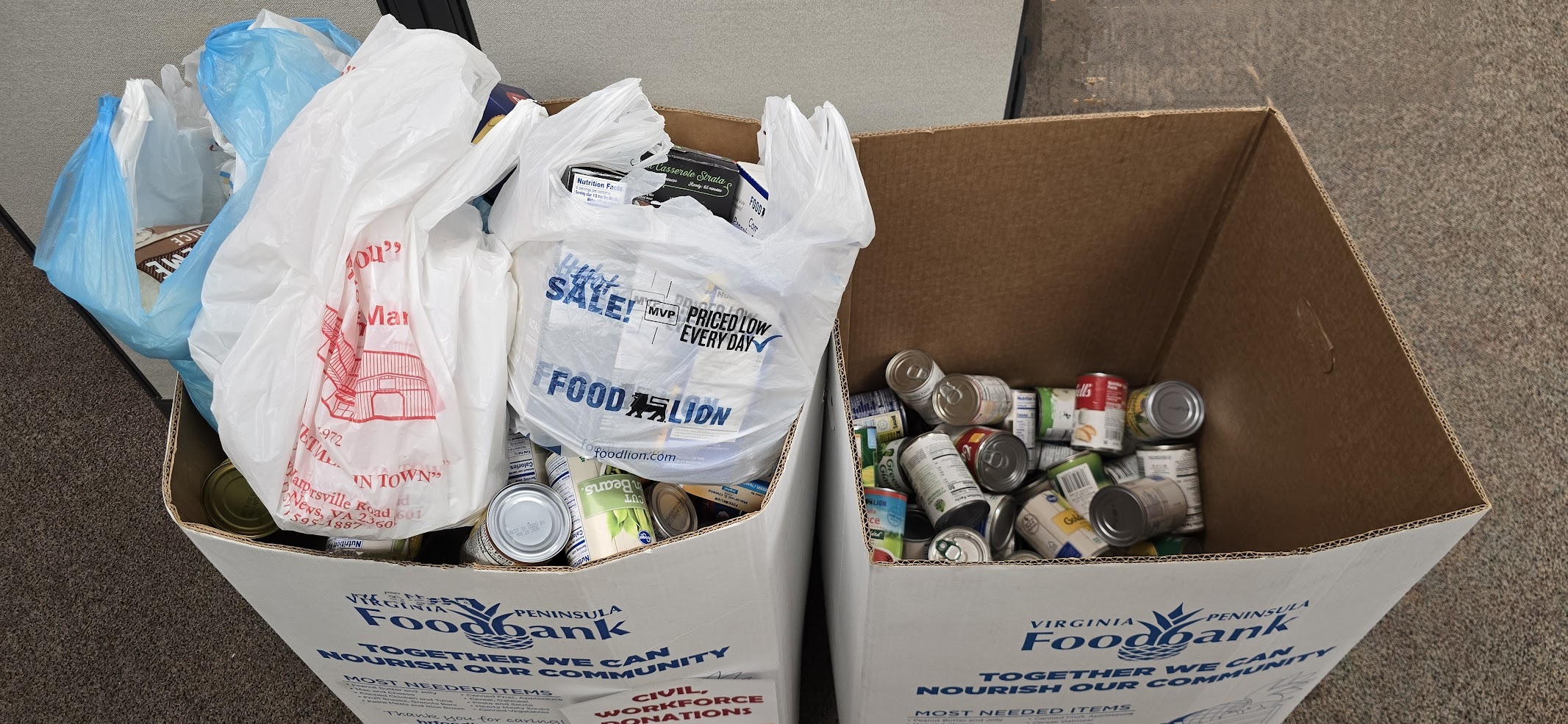 2025 MLK food drive Civil collections Jan 12